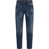 Jeans - Denim Middle Blue - Relaxed Fit - Ritssluiting - Steekzakken