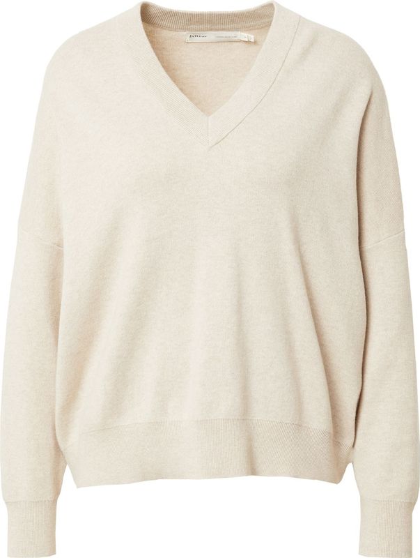 INWEAR Fosteriw V-neck Truien & vesten Dames - Sweater - Hoodie - Vest- Taupe