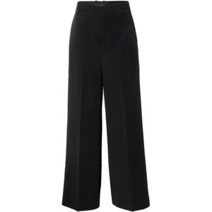 InWear - Adian IW Vox Wide Pant - Broek - Zwart - Wijde Pijp - Dames