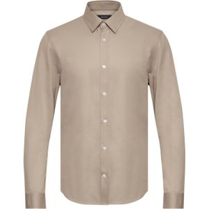 Overhemd met lang mouwen Regular fit beige
