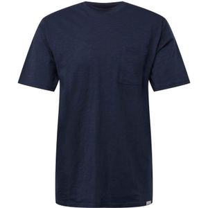 !Solid - Shirt 'Durant' - Marine - T-shirt - Ronde Hals - Kwartmouw