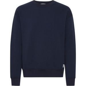 Solid Sweater met Logo Donkerblauw