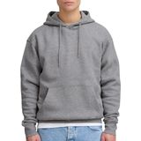Solid Gemêleerde Hoodie Grijs Melange