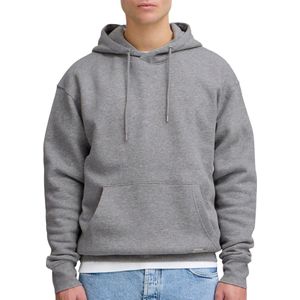 Solid Gemêleerde Hoodie Grijs Melange