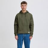 Solid Gemêleerde Hoodie Grijs Melange