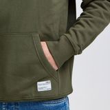 !Solid - Lenz - Trui - Grijs Gemêleerd/Wit - Capuchon met Trekkoord