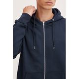 !Solid Sweatvest  donkerblauw / wit