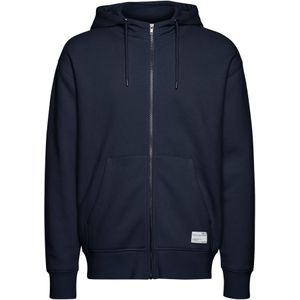 !Solid Sweatvest  donkerblauw / wit