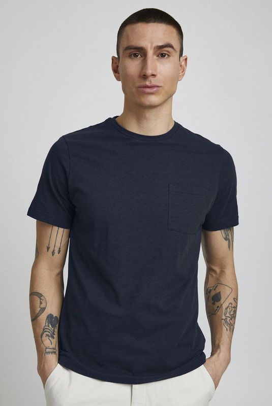 Casual Friday - Shirt Thor - Marine - Kwartmouw - Normale Pasvorm