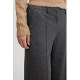 ICHI - Pantalon 'KATE' - Donkergrijs - Chino Broeken - High Waist - Wide Leg