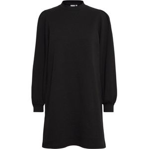 ICHI - IHYUNA DR4 - Damesjurk - Zwart - Sweatjurk van Katoen - Lange Mouwen