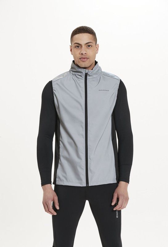 ENDURANCE - Rumey W Light Night Vest - Hardloopvest - Zwart - Ademend en Waterafstotend