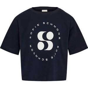 Sofie Schnoor - Logo Shirt - Donkerblauw - Korte Mouw