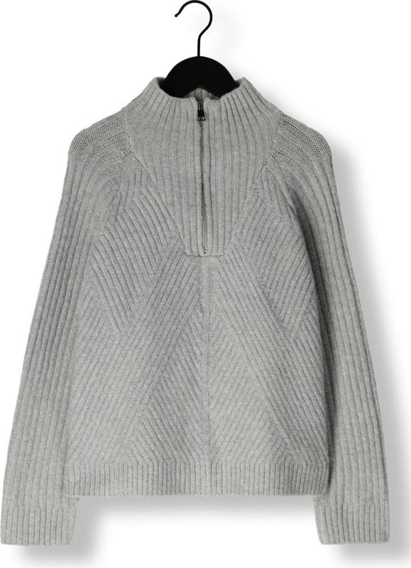 Sofie Schnoor - Blouse - Gebreid - Grijs - Melange