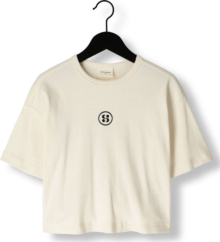 Sofie Schnoor T-Shirt - Rib - Feluca - Antique White - Sofie Schnoor - 10 jaar (140) - T-Shirts