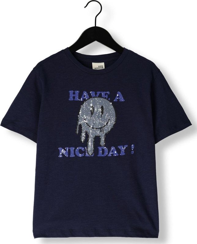 Sofie Schnoor G243266 Tops T-shirts Meisjes - Shirt - Donkerblauw2