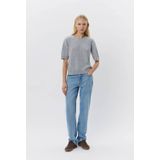 Sofie Schnoor - Top - Grijs - 100% Wol - Regular Pasvorm