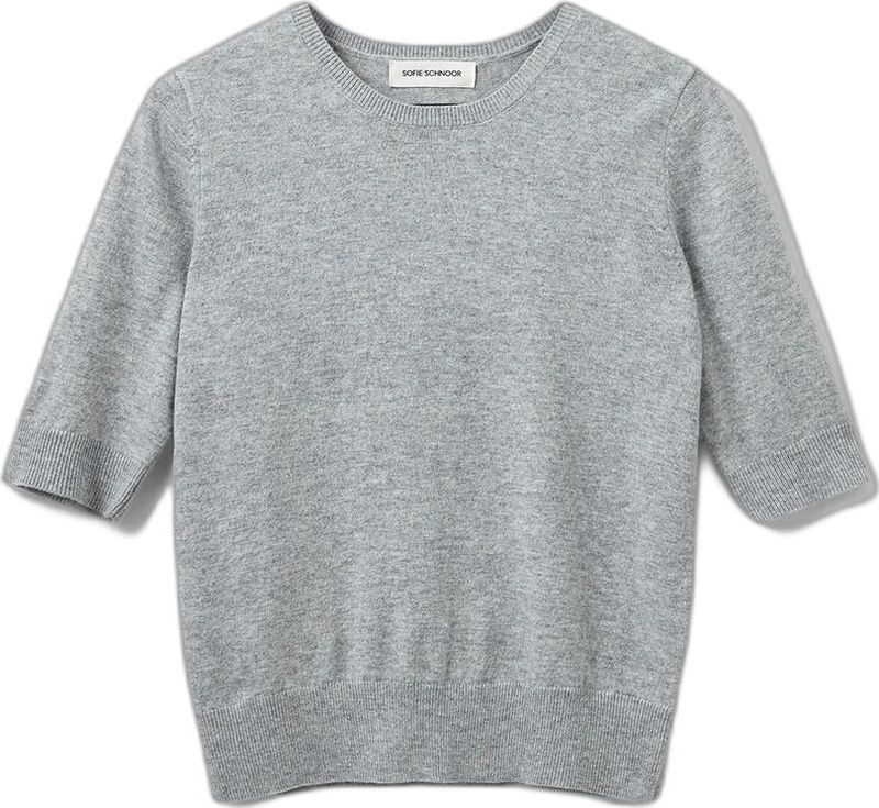 Sofie Schnoor - Top - Grijs - 100% Wol - Regular Pasvorm