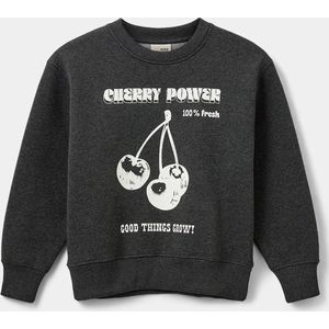 Sofie Schnoor G243243 Truien & Vesten Meisjes - Sweater - Hoodie - Vest- Antraciet