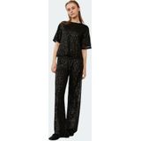 Sofie Schnoor - Helinasy - Pantalon - Champagnekleurig - Wijde Benen