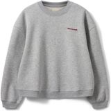 Sofie Schnoor Sweatshirt Dames - Grijs Melange met Geborduurde Details