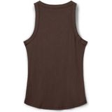 Sofie Schnoor - Snos 215 - Geribbelde Top - Bruin Fudge