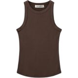 Sofie Schnoor - Snos 215 - Geribbelde Top - Bruin Fudge
