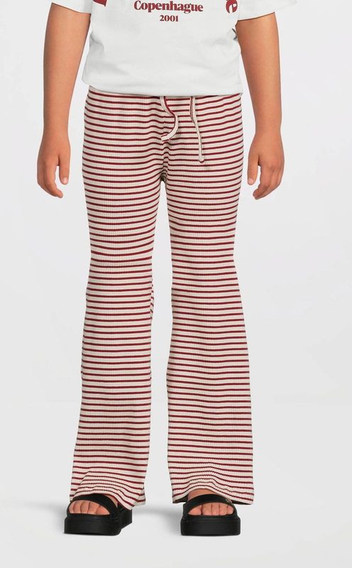 Sofie Schnoor - Sportbroek - Rood/Ecru - Stretchkatoen - Elastische Tailleband