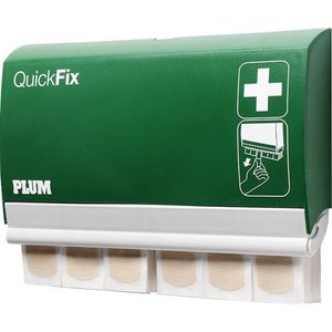 Plum QuickFix 5502 Pleisterdispenser met - pleisterautomaat met 90 Elastische pleisters