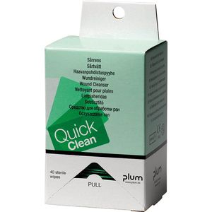 Plum - QuickClean - Wondreinigingdoekjes - Steriel - Navulverpakking 40 Stuks