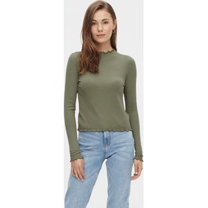 PIECES Shirt 'PCNicca'  olijfgroen