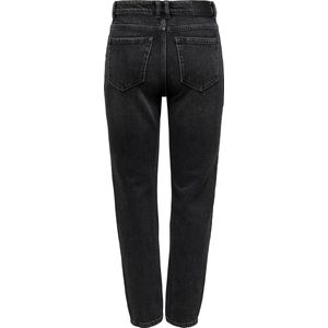 Jeans - Straight Fit - High Waist - Enkel Lengte - Blauw - Katoen
