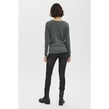 Gebreide Pullover - O-hals - Lange Mouwen - Geribde Manchetten - Regular Fit