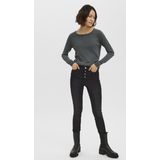 Gebreide Pullover - O-hals - Lange Mouwen - Geribde Manchetten - Regular Fit