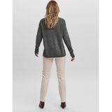 Vero Moda Vmcrewlefile Ls v-Neck Blouse Noos Dames Trui