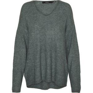 Vero Moda Vmcrewlefile Ls v-Neck Blouse Noos Dames Trui