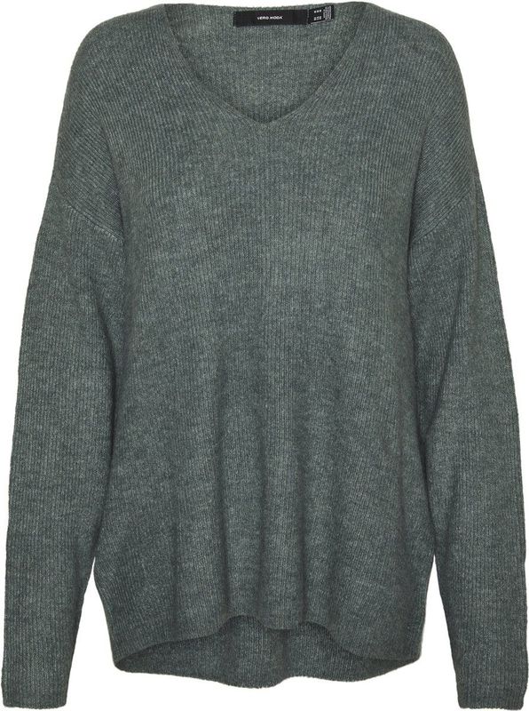 Vero Moda Vmcrewlefile Ls v-Neck Blouse Noos Dames Trui