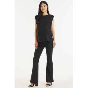 OLMFEVER STRETCH FLAIRED PANTS JRS, zwart, XL
