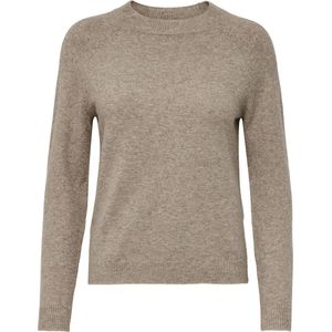 ONLY Onlrica Life L/S Pullover Knt Noos Damestrui, Beige
