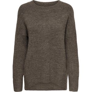 ONLY - ONLNANJING - Gebreide Trui - Donkerbruin