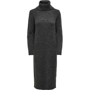 Only - Midi Jurk - Antraciet - 81% Acryl 19% Polyester
