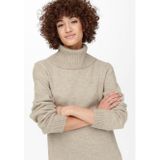 Only - ONLBRANDIE - Gebreide Jurk - Pumice Stone - Casual Fit - Lange Mouwen