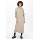 Only - ONLBRANDIE - Gebreide Jurk - Pumice Stone - Casual Fit - Lange Mouwen