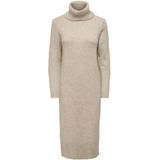 Only - ONLBRANDIE - Gebreide Jurk - Pumice Stone - Casual Fit - Lange Mouwen