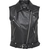 Only Onlvera Faux Leather Waistcoat Otw Noos Dames Biker