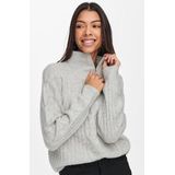 JDY - Gebreide Pullover - Hoge Hals - Lange Mouwen - Knit Fit