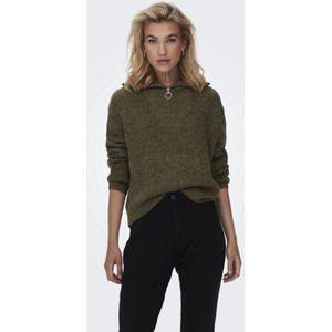 Only - Onlbaker Zip Pullover Knt Noos - Dames - Gebreide Truien
