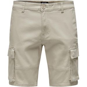 Cargobroek - Effen - Katoen - Ritssluiting - Regular Fit