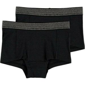 Name it 2-pak meisjes hipster - Black Pack - Maat 110/116  - Zwart