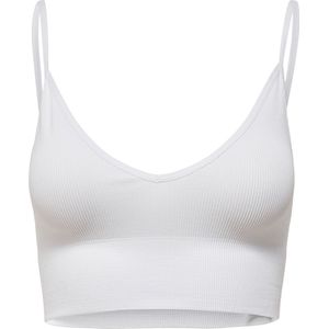 Hemd - Cropped - Geribd Detail - Elastische Bandjes - Smalle Bandjes